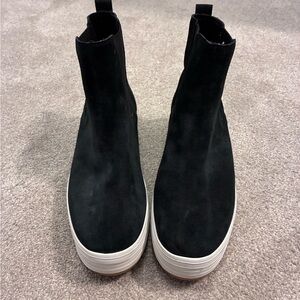 KEDS Black High-Top Platform Sneakers